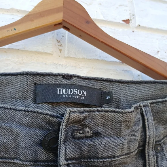 Hudson Blinder Biker Jeans Moto Gray Size 38